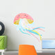Jellyfish Cartoon Character Wall Decal