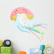 Jellyfish Cartoon Character Wall Decal