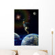 Boy in the Space Wall Mural