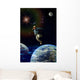 Boy in the Space Wall Mural