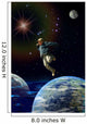 Boy in the Space Wall Mural