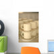stacked coffee cups Wall Mural