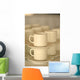 stacked coffee cups Wall Mural