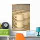 stacked coffee cups Wall Mural