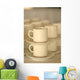 stacked coffee cups Wall Mural