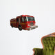 Fire Engine Isolated on White Wall Decal