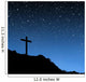 Cross Under Stars Wall Mural