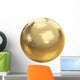 Golden disco ball on white isolated with clipping path Wall Decal