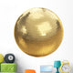 Golden disco ball on white isolated with clipping path Wall Decal
