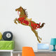 The Jumping horse which wearing Japanese retro costume Wall Decal