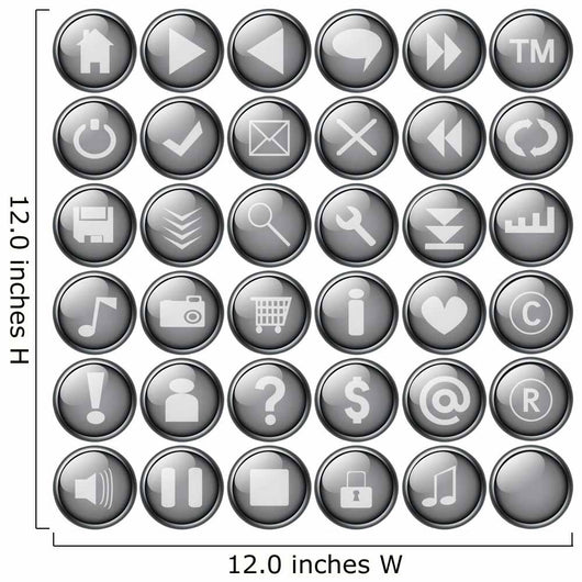 Grey Buttons