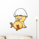 Vector illustration of little chicken Wall Decal