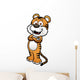 Vector illustration of Tiger cartoon Wall Decal