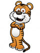 Vector illustration of Tiger cartoon Wall Decal
