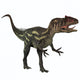 Allosaurus on White Wall Decal