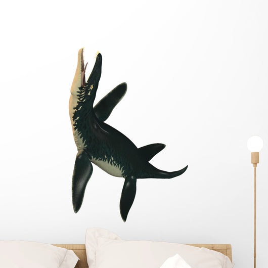 Liopleurodon on White Wall Decal