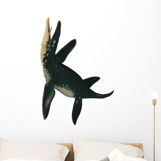 Liopleurodon on White Wall Decal