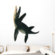 Liopleurodon on White Wall Decal