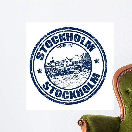 Stockholm Stamp Wall Decal
