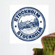 Stockholm Stamp Wall Decal