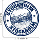 Stockholm Stamp Wall Decal