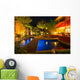 Privater Garten Bei Nacht - Sommerversion Wall Mural