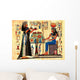Scene From Afterlife Ceremony Painted on Papyrus Wall Mural