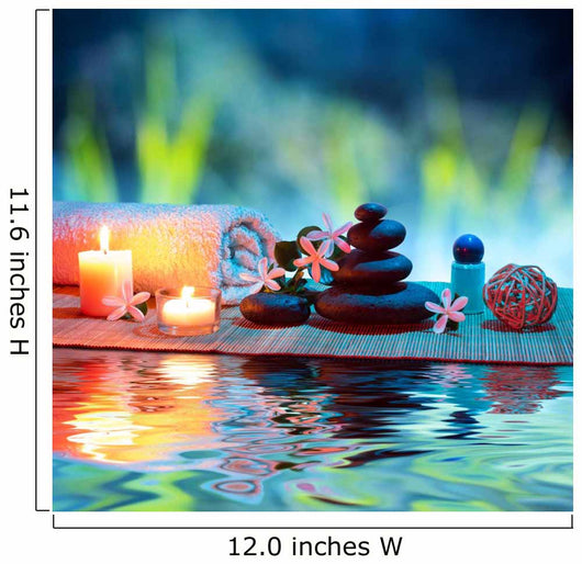 Two Candles and Towels