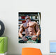 Muscular Bodybuilder Laying Wood