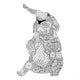 Happy elephant Wall Decal