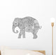 Elephant with floral decoration Wall Decal