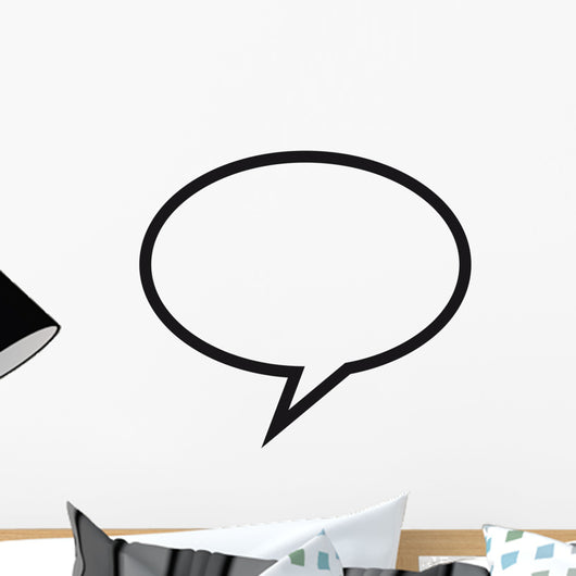Speech Bubble Wall Mural