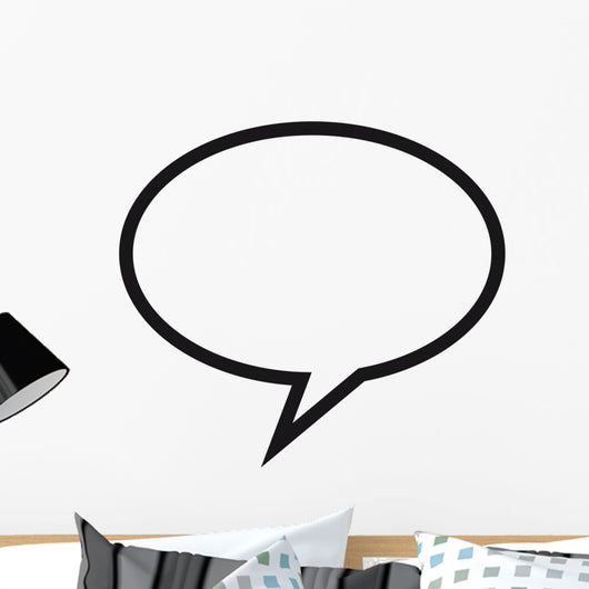 Speech Bubble Wall Mural