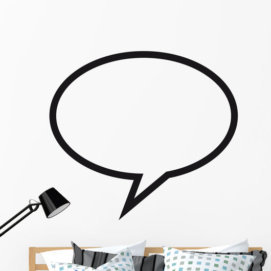 Speech Bubble Wall Mural