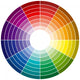 Color wheel 96 colors Wall Decal