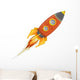 Comic Rocket Ship Wall Decal