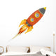 Comic Rocket Ship Wall Decal