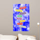 Leadership Wordcloud as Green Signpost Wall Mural