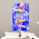 Leadership Wordcloud as Green Signpost Wall Mural