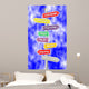 Leadership Wordcloud as Green Signpost Wall Mural