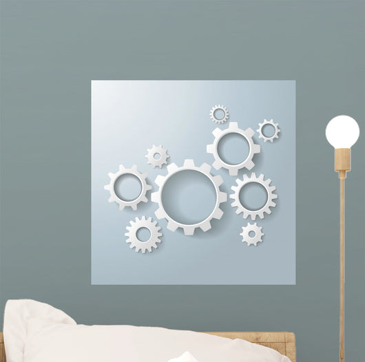 Several White Gears