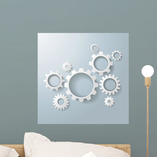 Several White Gears