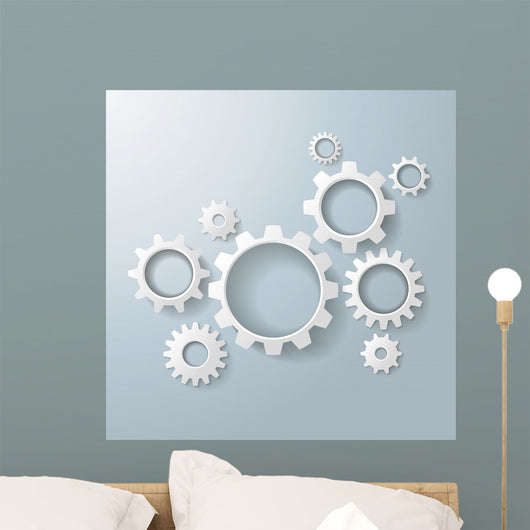 Several White Gears