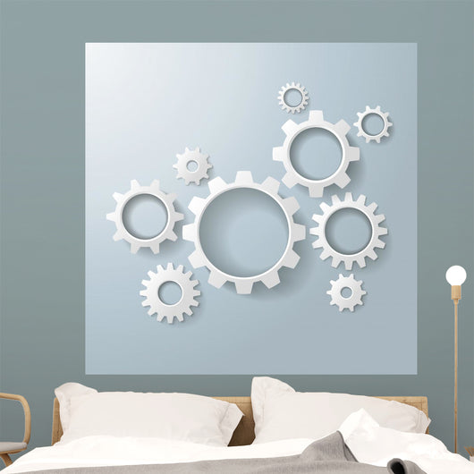 Several White Gears