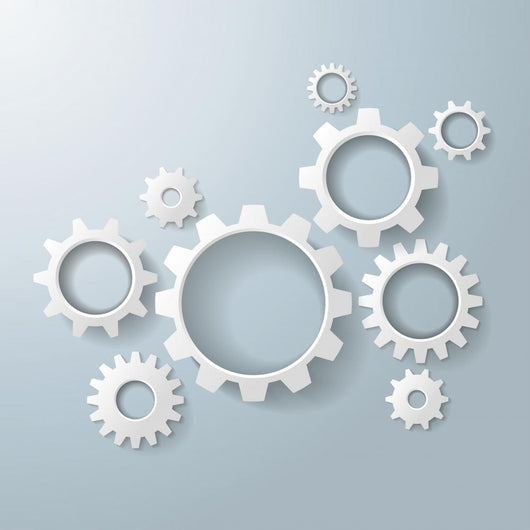 Several White Gears