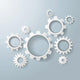 Several White Gears