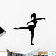 Silhouette of a Ballet Dancer Wall Decal