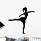 Silhouette of a Ballet Dancer Wall Decal