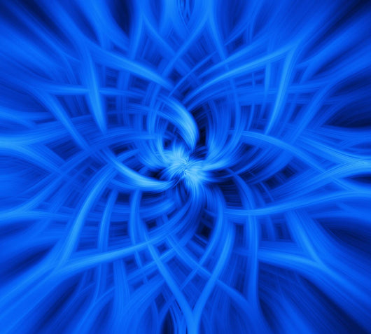 Electric Blue Star Wall Mural