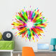 colorful paint splash background Wall Decal